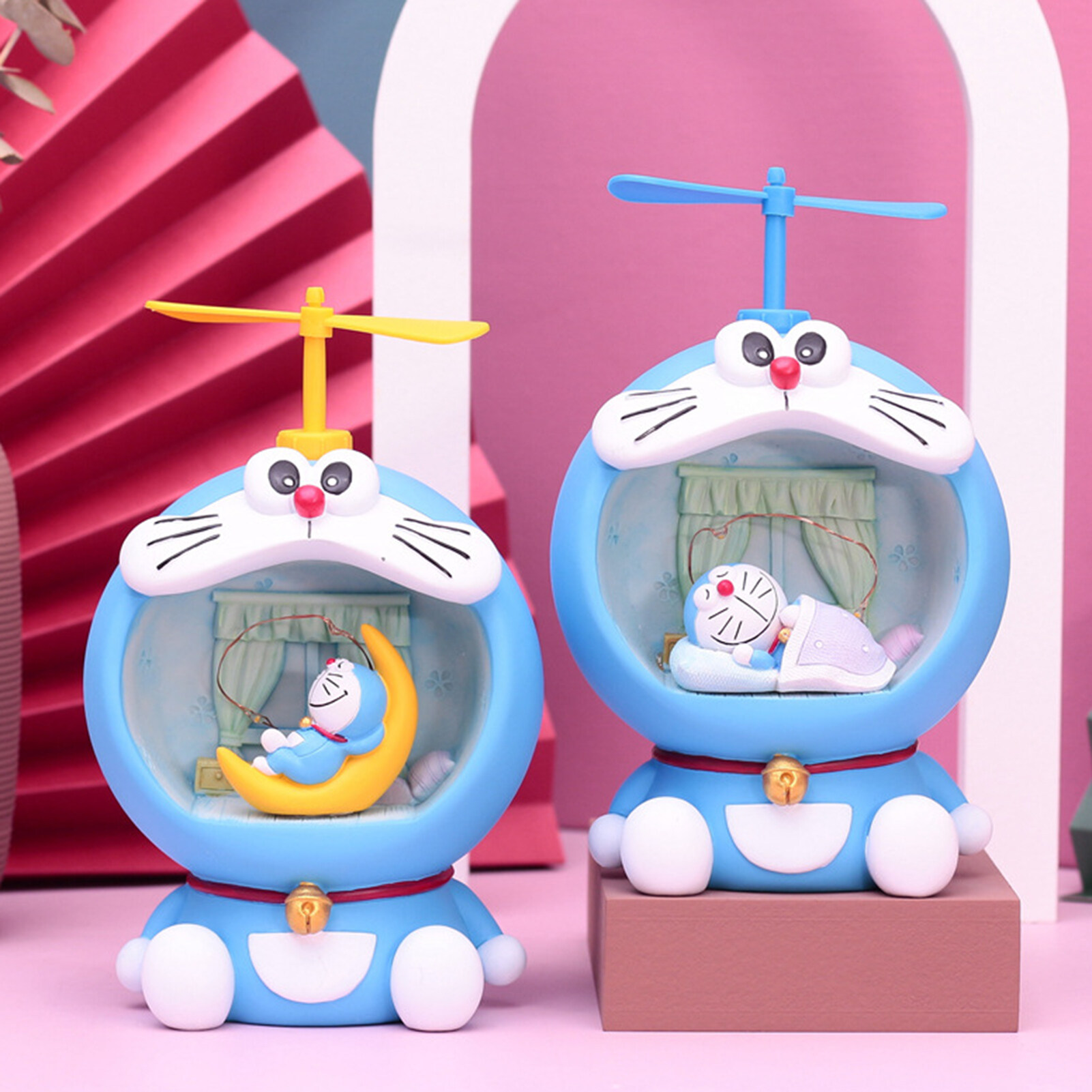 Edena ống tiết kiệm hình anime hình dạng trang trí với ánh sáng phim hoạt hình Doraemon ống heo đựng