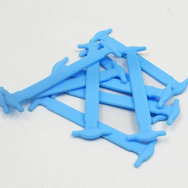 16 cái/lô Dây giày Silicone Giày đàn hồi dây giày Dây giày không buộc đặc biệt cho nam nữ viền cao su 13 màu