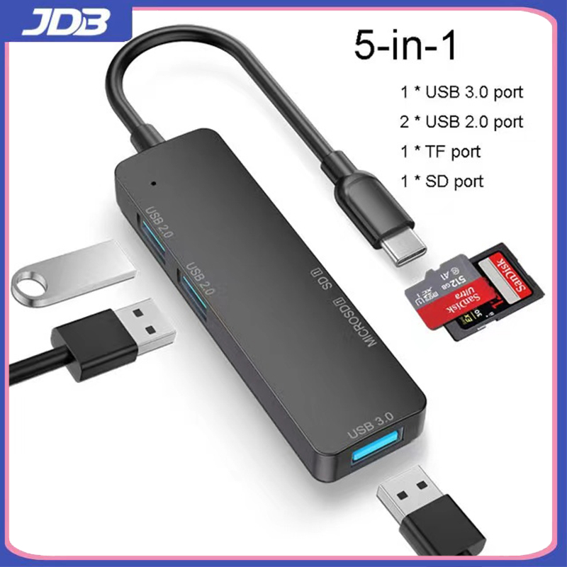 Jdb bộ chia cổng usb bộ chia cổng type-c bộ chia cổng usb 3.0 bộ chia cổng năm trong một phụ kiện máy tính