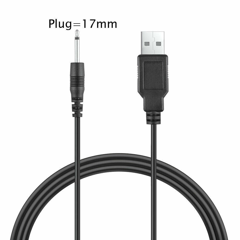 Cáp sạc dc dây sạc usb cho máy mát xa đũa có thể sạc lại 2.5mm