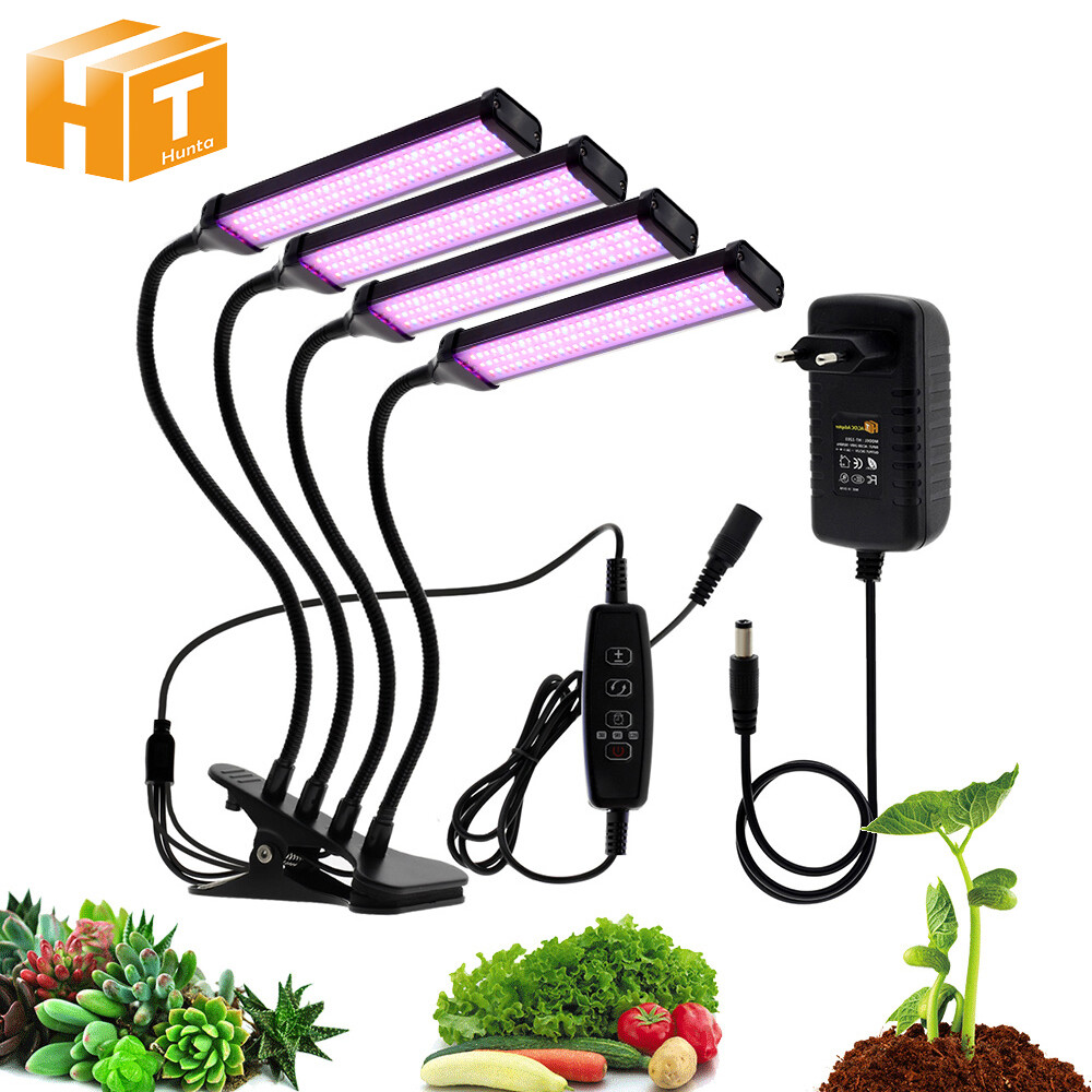Đèn Trồng Cây LED 40W 60W 80W, Đèn USB Phyto Fitolampy Quang Phổ Đầy Đủ Với Bộ Hẹn Giờ Lều Phát Triển Ánh Sáng Cho Cây Hoa Trong Nhà
