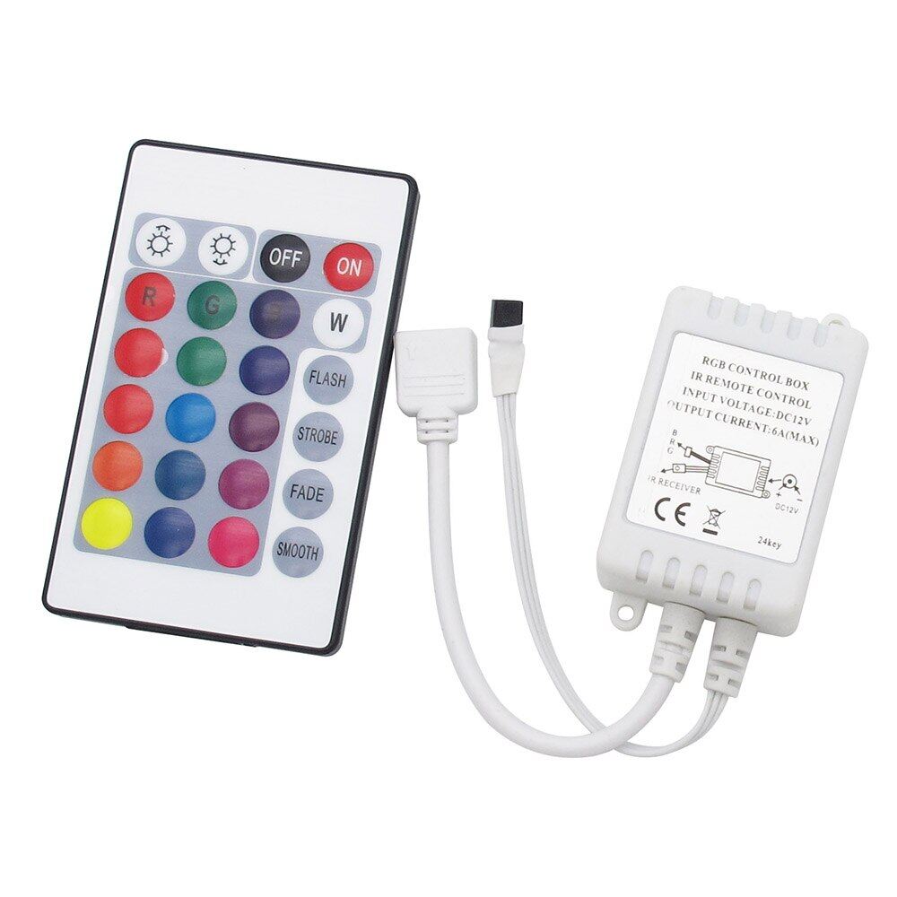 【❖New Hot❖】 Health mission shop Cerohs 12V 24 key Led RGB IR RF hồng ngoại không dây Dimmer controler cho SMD 3528 2835 5050 đèn Dải LED