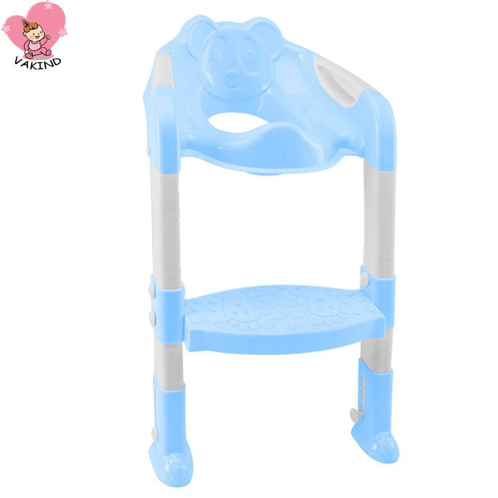 Folding Baby Potty Training Seat Infant Toilet Seat with Adjustable Ladder