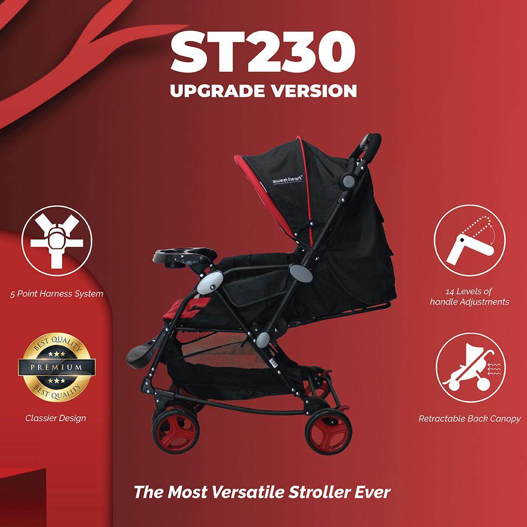 sweet heart paris aluminium 2 in 1 stroller