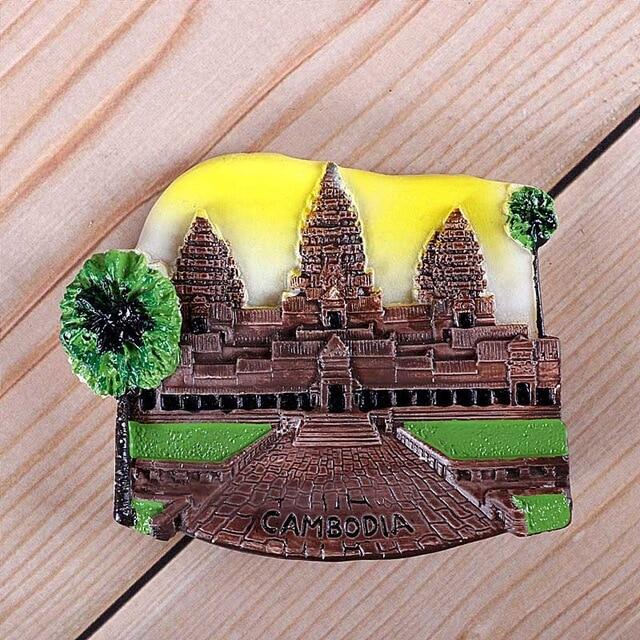 Cambodia 3D Resin Fridge Magnets, Refrigerator Stickers, Souvenirs, Cute, Bayon, Siem, Reap, Angkor, Wat, Buddha, Gifts, 1 Pc - 15