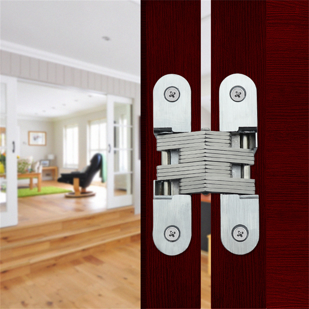 Bản lề chữ thập giấu bằng thép không gỉ Bản lề cửa xếp bản lề bàn ghế gấp bản lề bàn ăn bản lề vô hình