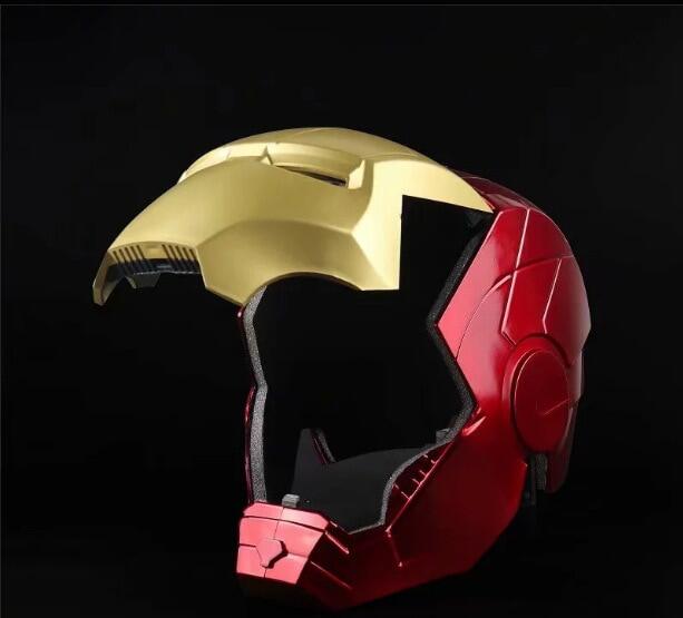 Mũ Bảo Hiểm Marvel Cosplay 1:1 Nhẹ Led Ironman Mặt Nạ Đồ Chơi Mô Hình Hành Động PVC