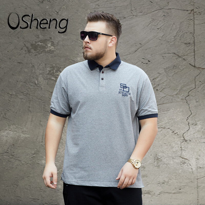 Vsheng Cỡ Lớn Polo T Áo Sơ Mi Nam Chi Tiết-Thường Ngày Chữ Tay Ngắn Tinh Tế Nút M-6XL Cỡ Lỡn Tops Cho Người Đàn Ông
