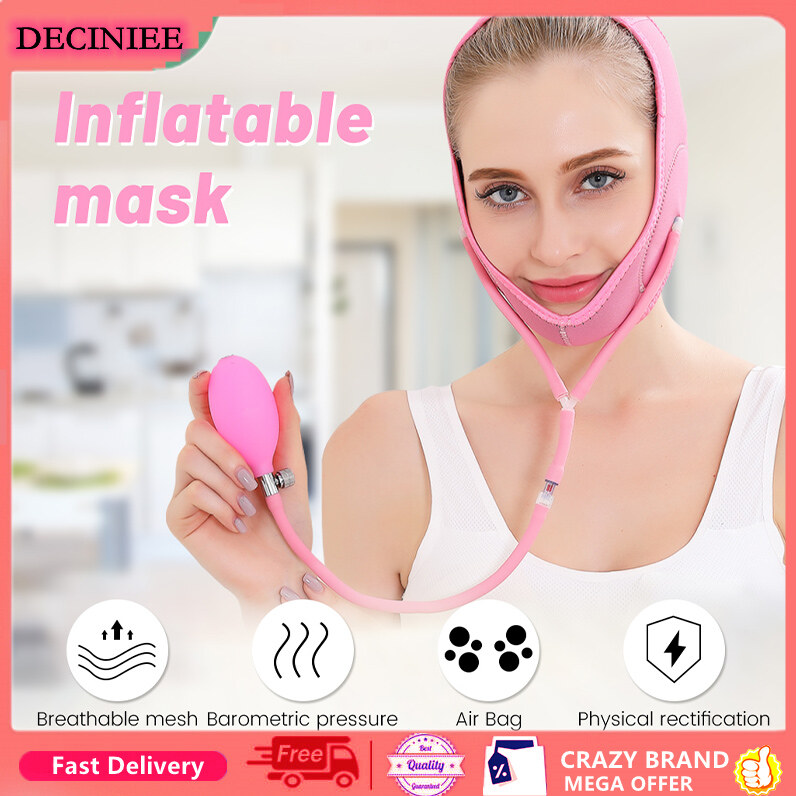 Mặt Nạ Nâng Mặt, Dây Đeo Làm Săn Chắc Đường Chữ V Đai Nâng Mặt Bơm Hơi Băng Quấn Làm Thon Gọn Mặt Hai Cằm Loại Bỏ Nếp Nhăn Mũi Tên Mặt Chăm Sóc Công Cụ
