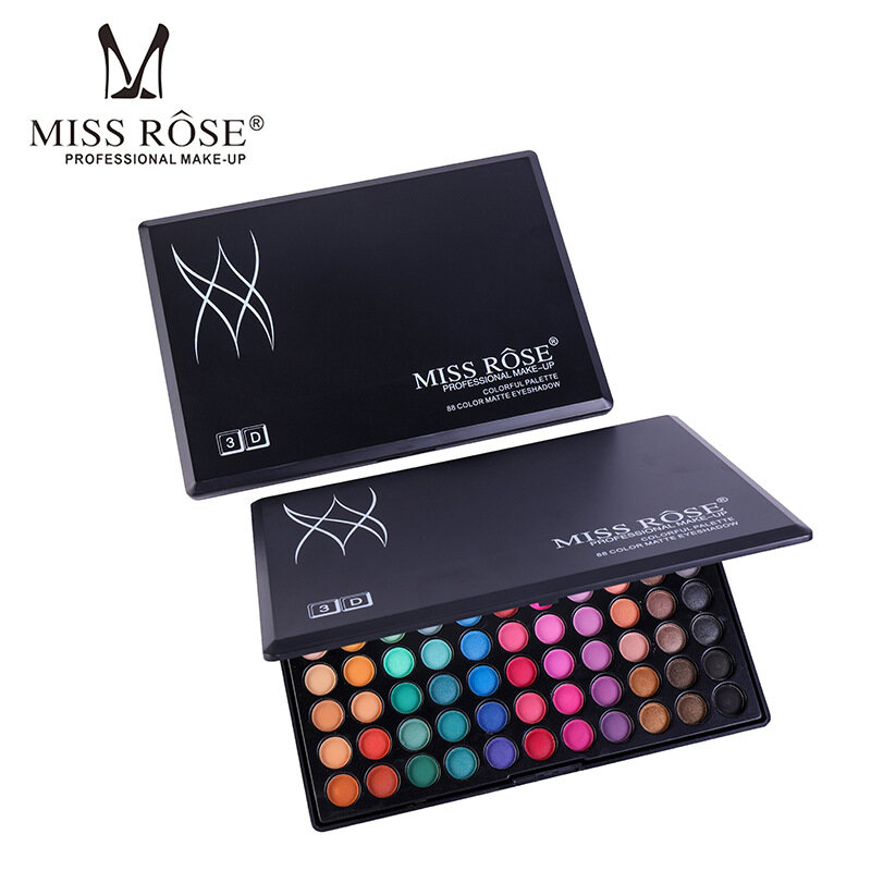 MISS ROSE Phấn Mắt Mờ 88 Màu Bảng Phấn Mắt Trang Điểm Chuyên Nghiệp