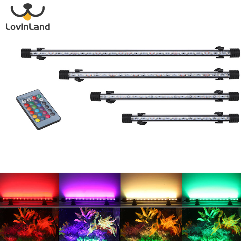 [Lovinland] (47Cm/Điều Khiển Từ Xa) Đèn Led Bể Cá Đèn Thủy Sinh Thay Đổi Màu Sắc Điều Khiển Từ Xa Đèn Thủy Sinh Lội Nước