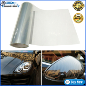 Clear Glossy Transparent Tint Vinyl Wrap for Automotive Lights