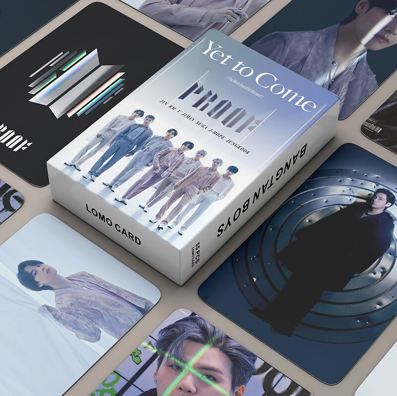 55 thẻ ảnh bts cái/hộp thẻ chống ảnh v jimin lomo bưu thiếp