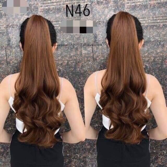 Tóc kẹp ngoặm❤|0któc xoăn đuôi dài cao cấp- hình thật