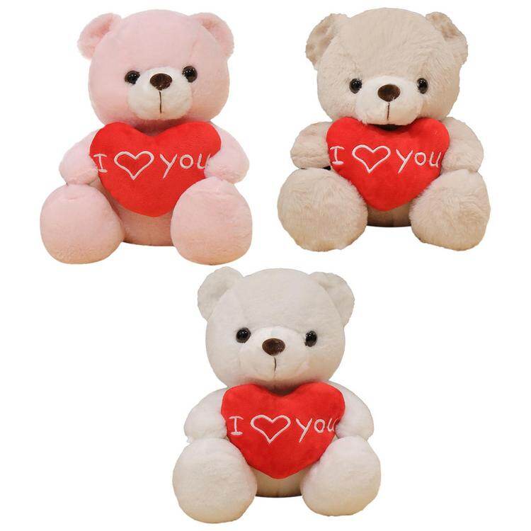 Valentine Teddy Bear Plush 11 Inch I Love You Bear Stuffed Animal Doll with Heart Cute Plush Doll Party Favor Gift for Carnival Birthday Wedding Anniversary ราคา 280 บาท*ส่งฟรี
