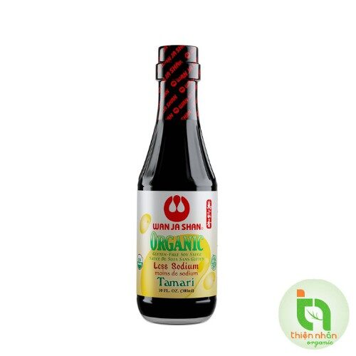 Nước tương tamari ít muối hữu cơ wan ja shan
