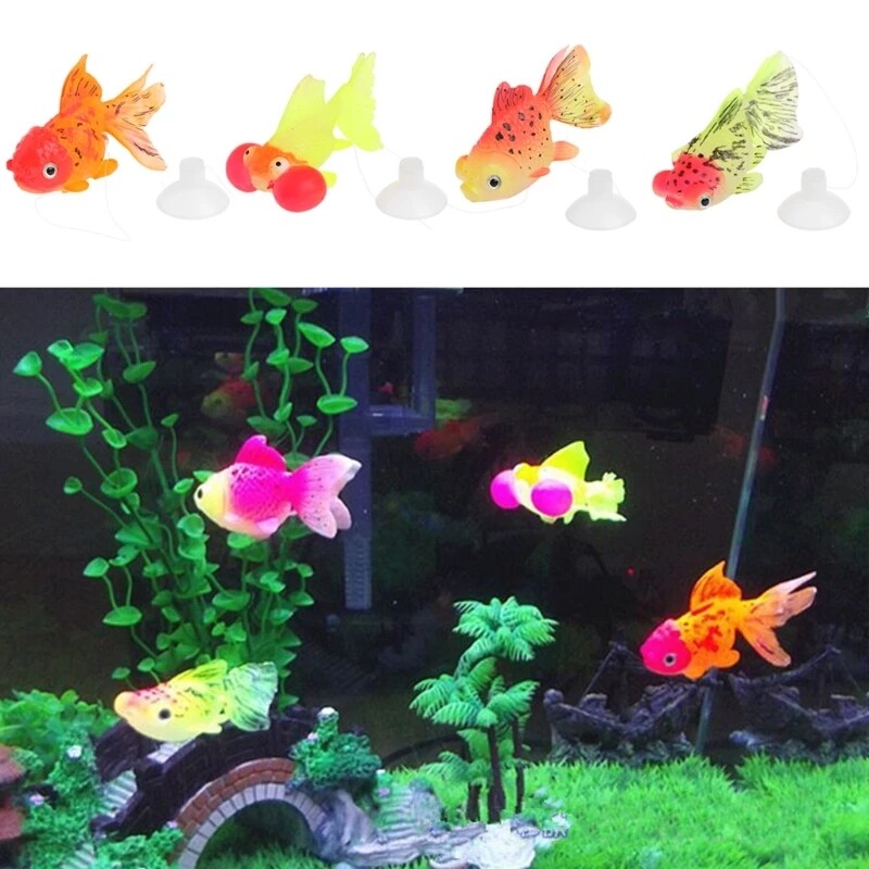 Goldfish tank outlet ornaments