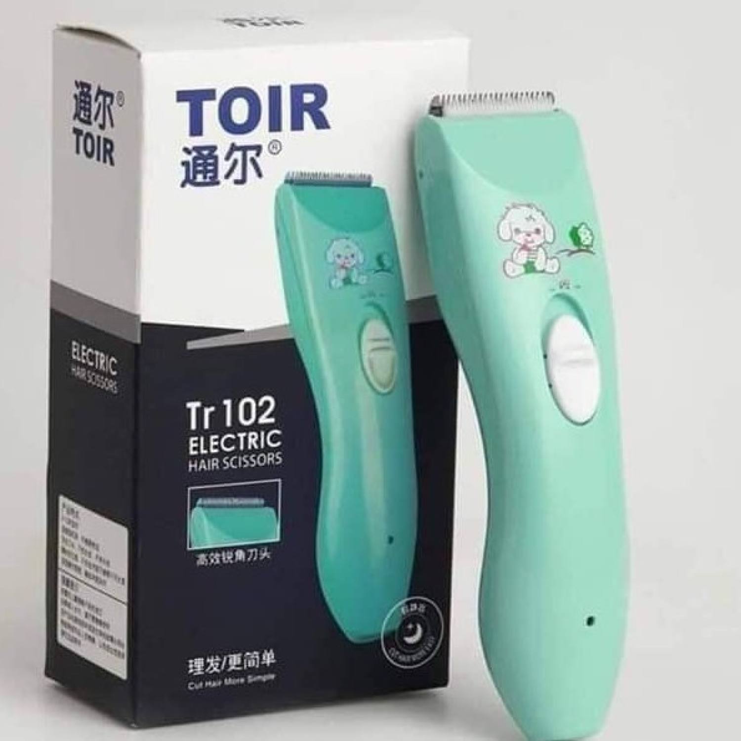 ⭐tông đơ cắt tóc cho bé toir-tr102,tăng đơ cắt tóc trẻ em - cạo lông bé cưng có dây sạc