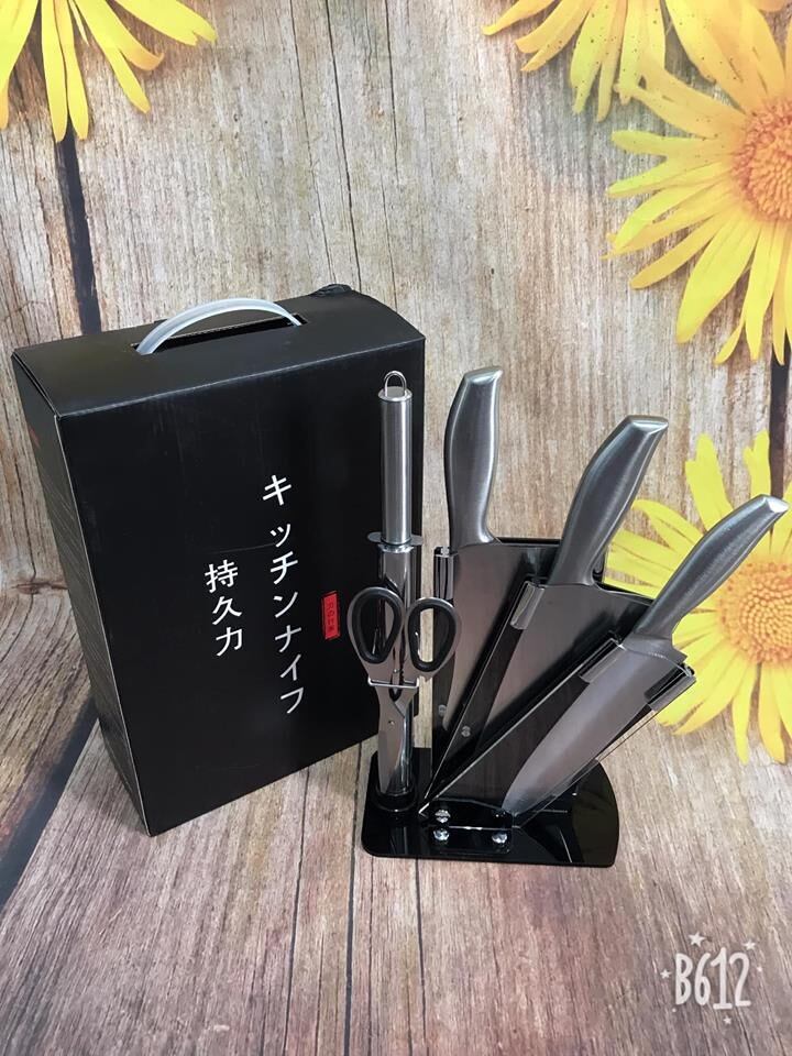 [HCM]BỘ DAO NHẬT 6 MÓN IN CHỮ LOẠI 1