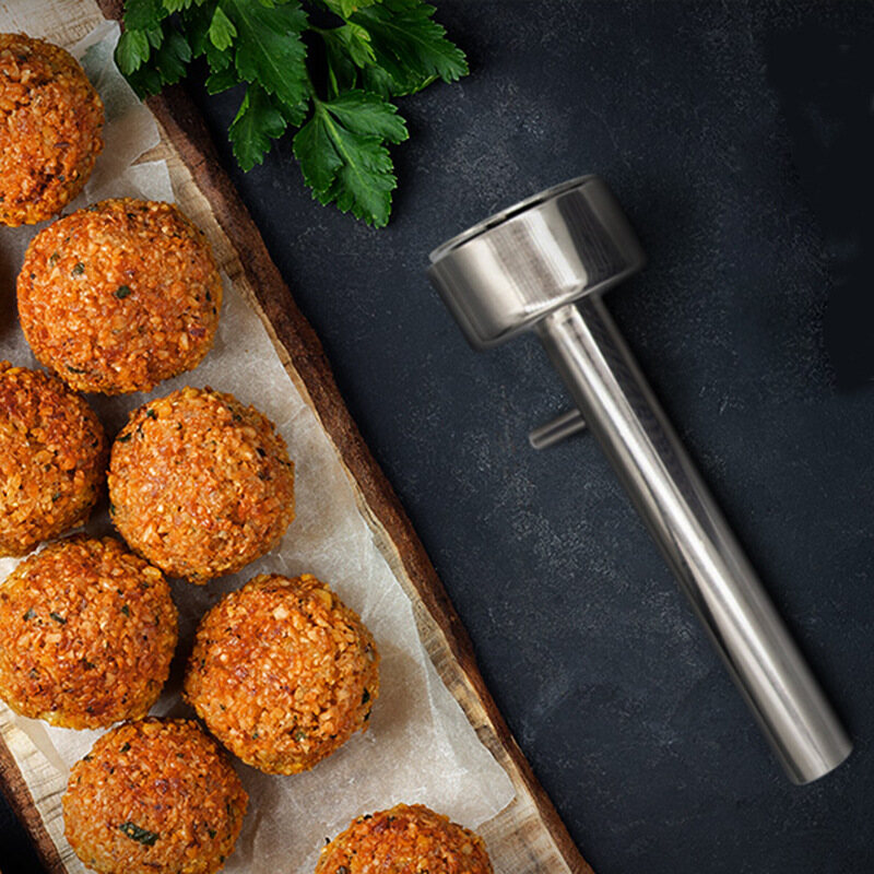 Muỗng làm bóng falafel lớn bằng thìa tạo viên falafel bền dụng cụ nhà bếp Dụng cụ ép thịt bằng máy thịt viên thép không gỉ