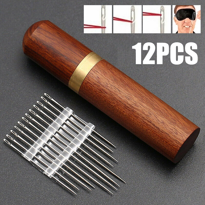 Unvug bộ kim tự luồn bằng thép không gỉ bộ kim khâu mở