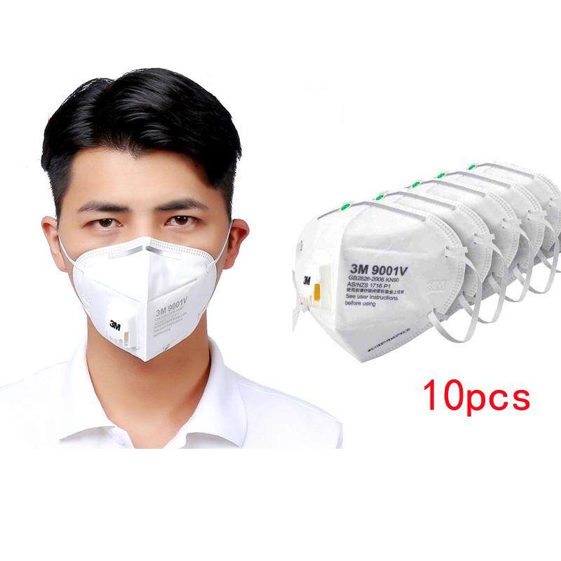 10 ชิ้น/ล็อต 3M หน้ากากป้องกันฝุ่น PM 2.5 Anti - FOG หน้ากากด้วยวาล์วหายใจหน้ากากกรองอากาศกับผ้าเช็ดฝุ่นเส้นใยฝุ่นหน้ากากกรองอากาศ