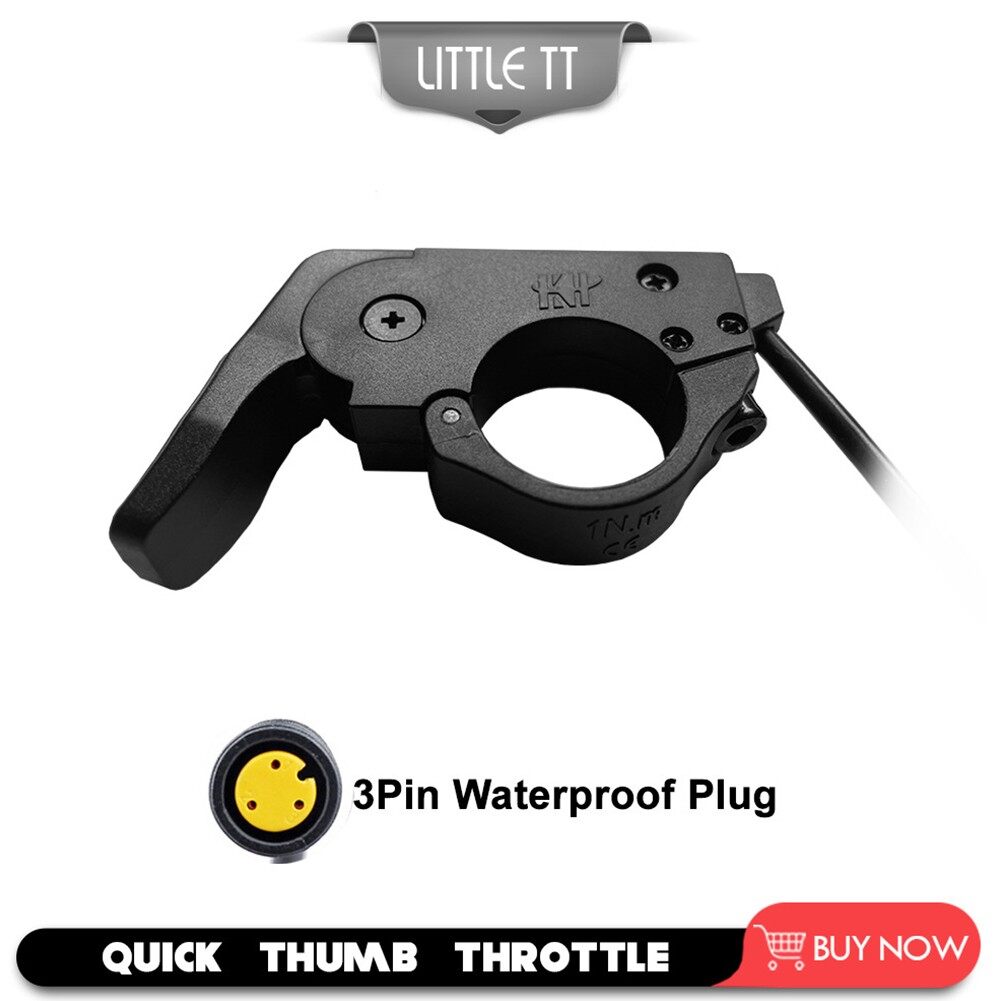 Speed Control 3 Wires Thumb Throttle on 22.5mm Handle for Electric Bike Scooter Left NOBRAND Scooter Throttles 