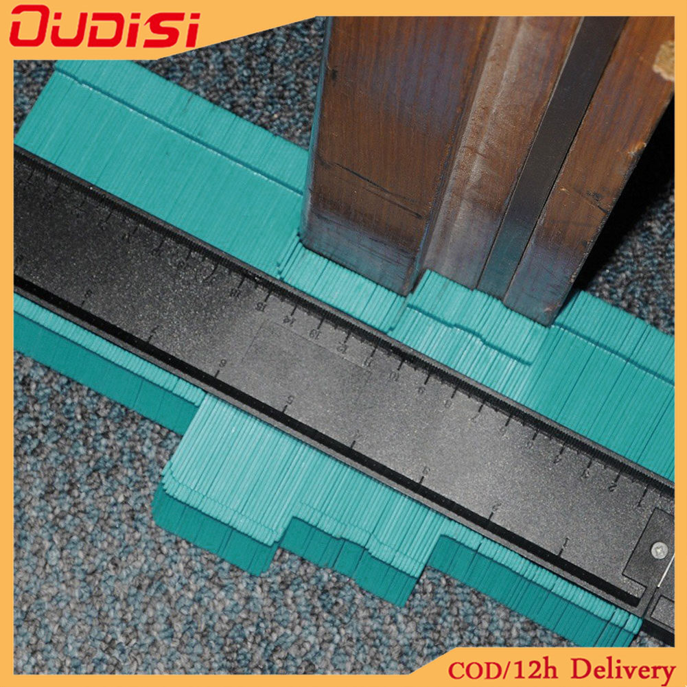 Oudisi thước đo đường viền không đều 15/25cm thước đo hồ sơ thước hồ quang thước đo đường viền hồ sơ thước đo định hình cạnh gỗ ốp lát