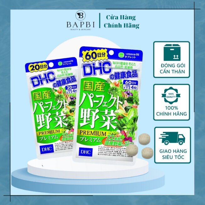 Viên Uống Rau Củ DHC Perfect Vegetable Premium Japanese Harvest 30 Ngày