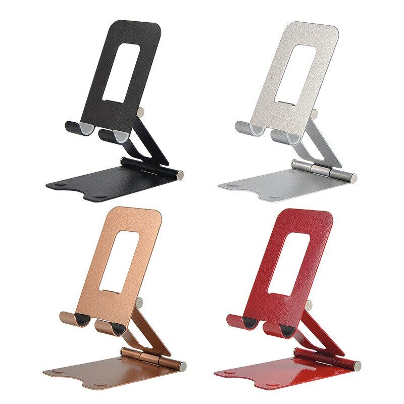 [HOT Y&] Metal Desktop Tablet Holder Table Mobile Foldable Extend Support Desk Cell Phone Holder Stand for IPhone IPad Adjustable Stands