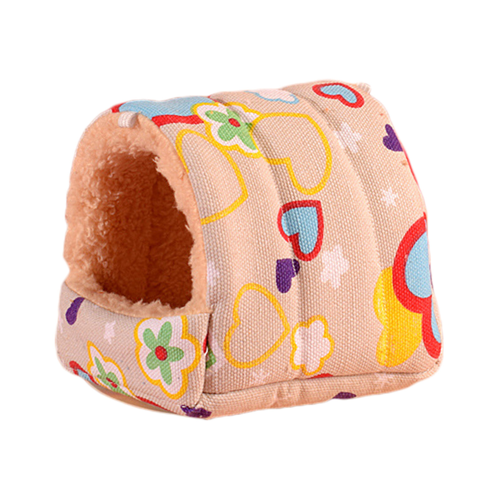 Nhà Sóc Lồng Mini Giường Ngủ Thú Cưng Lót Nhung Lông Ổ Giữ Ấm Cho Chuột Hamster NHÍM Phụ Kiện Lồng Chuồng Chuột Lang Dễ Thương
