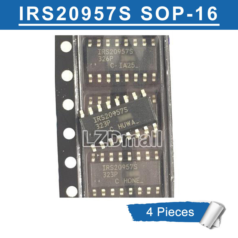 4pcs gốc irs20957s sop-16 irs20957strpbf sop16 irs20957 sop16 smd âm thanh kỹ thuật số điều khiển chip ic mới