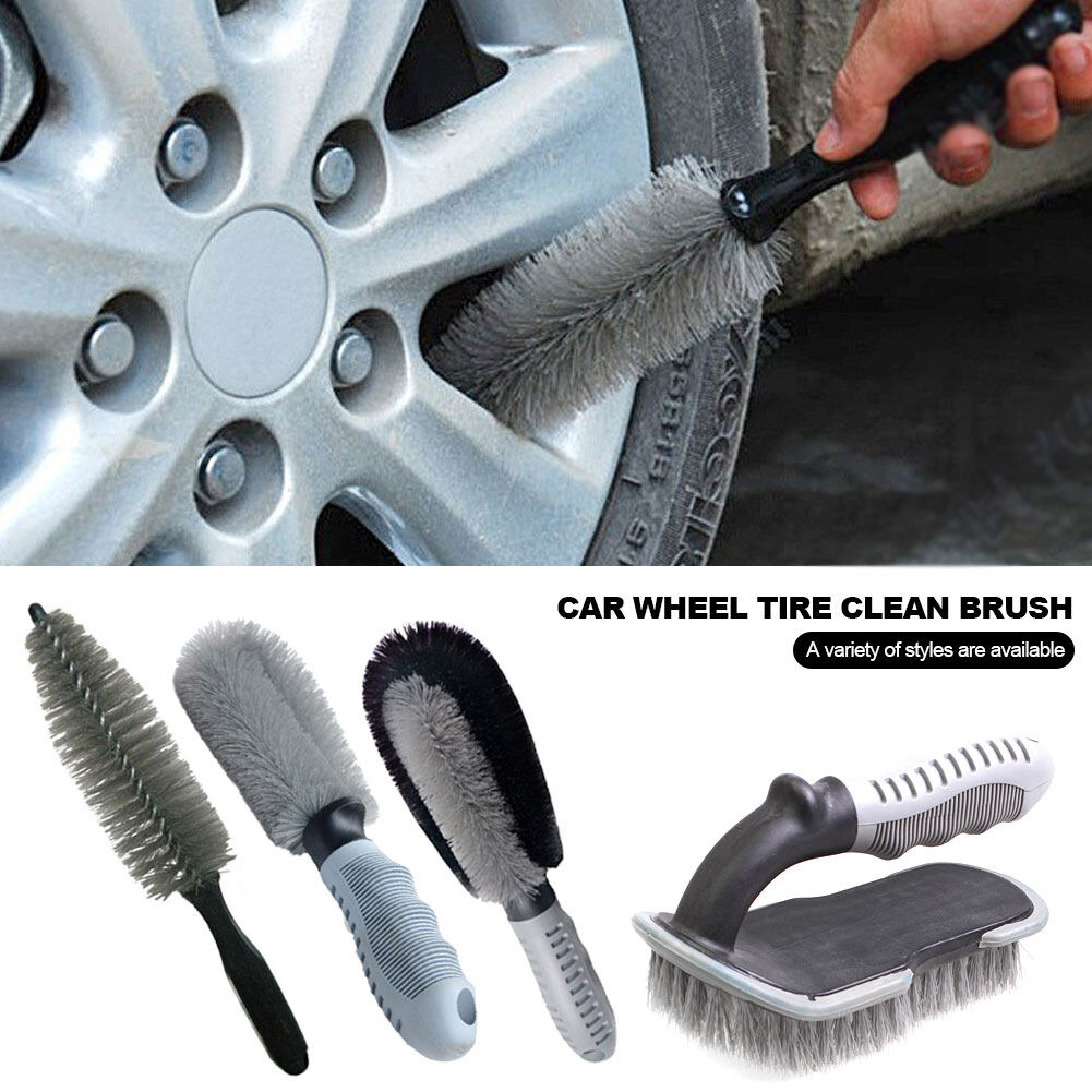 BC Bàn Chải Làm Sạch Rửa Xe Hơi Dụng Cụ Làm Sạch Khe Hở Trục Bánh Xe Làm Đẹp Bàn Chải Tay Cầm Uốn Cong Chữ T Bàn Chải Lốp Xe Đặc Biệt