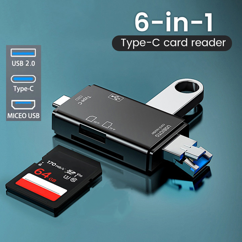 Bộ chuyển đổi truyền tốc độ cao otg sd đầu đọc thẻ tf 480mbps ổ usb flash loại bộ chuyển đổi c usb 2.0 mic ro đầu đọc thẻ usb