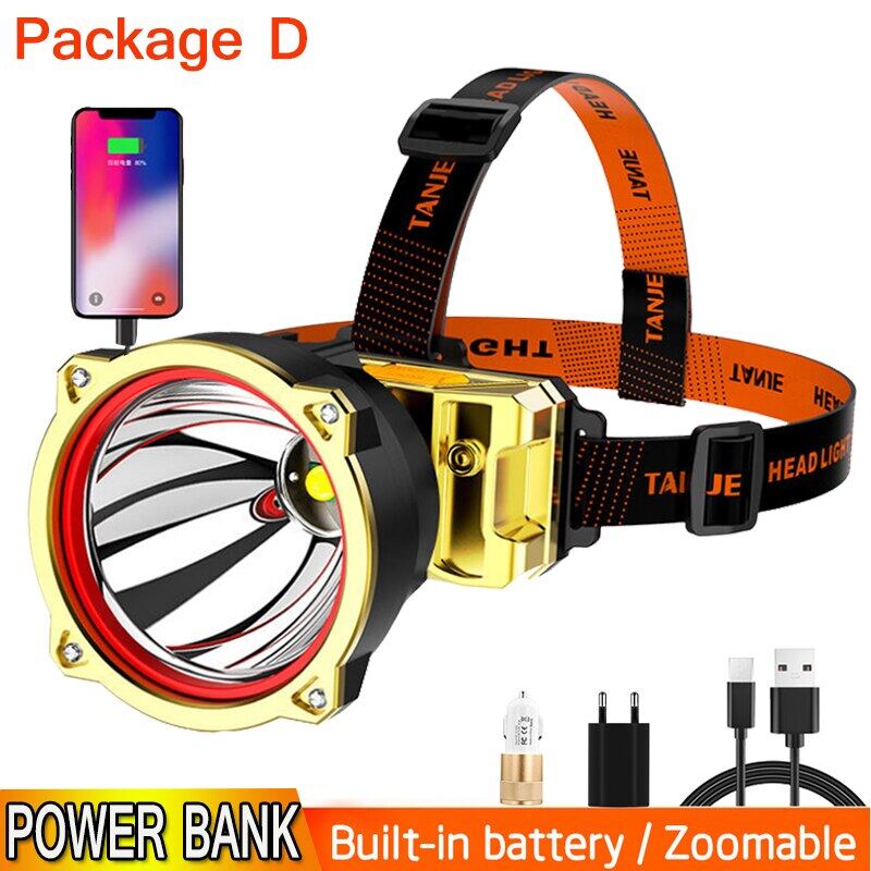 long distance head torch