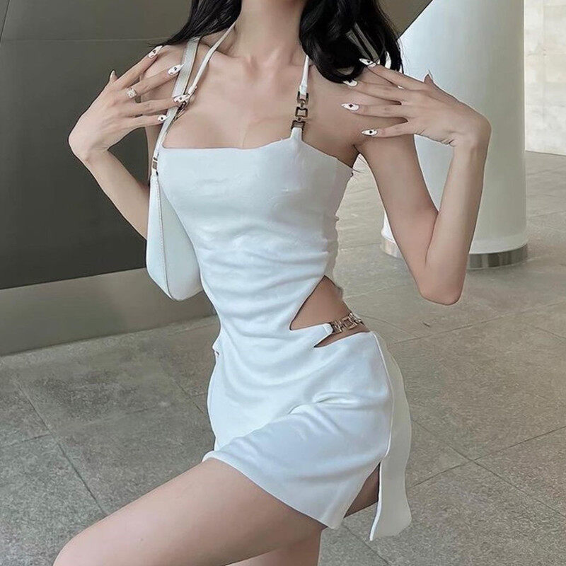 Váy khoét eo hở lưng trang trí thời trang mùa hè cho nữ