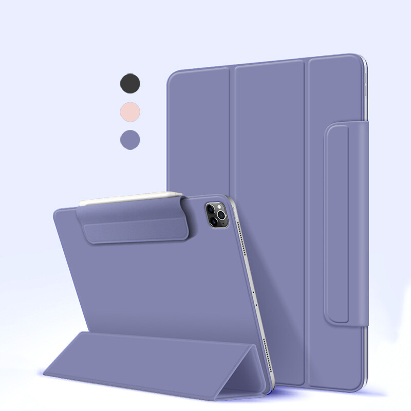 Vỏ iPad từ tính có khóa cho iPad Pro 11 Pro 12.9 Air 4 Mini 6, Magnetic iPad Case with Clasp for Apple Pencil 2