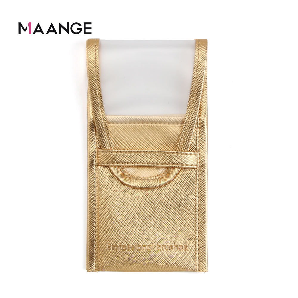 Túi đựng cọ trang điểm MAANGE bằng da PU kích thước 18x9.2x2cm - INTL