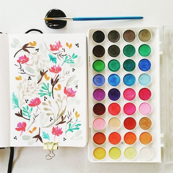 Màu nước dạng nén simbalion solid watercolor cake 36 màu tặng kèm bút - văn phòng phẩm sáng tạo