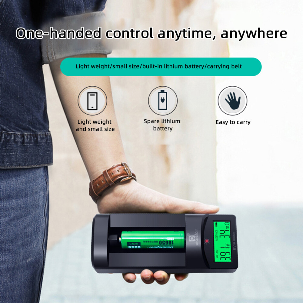 Dm thiết bị kiểm tra điện trở trong điện áp pin hiển thị kỹ thuật số 0 ~ 999mω phát hiện pin lithium 18650 phổ biến aa