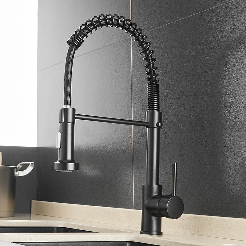 Nhà bếp vòi nước vòi nước nhà bếp kéo xuống vòi chậu rửa nhà bếp xoay 360 độ, vòi nước nóng lạnh