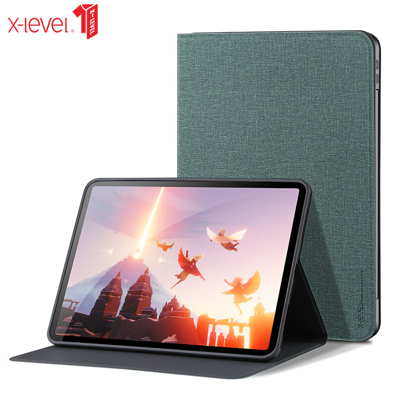 Ốp Vải Bố Cấp X, 2021 iPad Pro 12.9 11 iPad 10.2 7th 8th Gen Air 4 10.9 2020 Mini 1 2 3 4 5 iPad Air 1 2 3 Pro 9.7 & 10.5 2017 & 2018 Giá Vải Siêu Mỏng Ốp Lưng Thông Minh Khi Ngủ