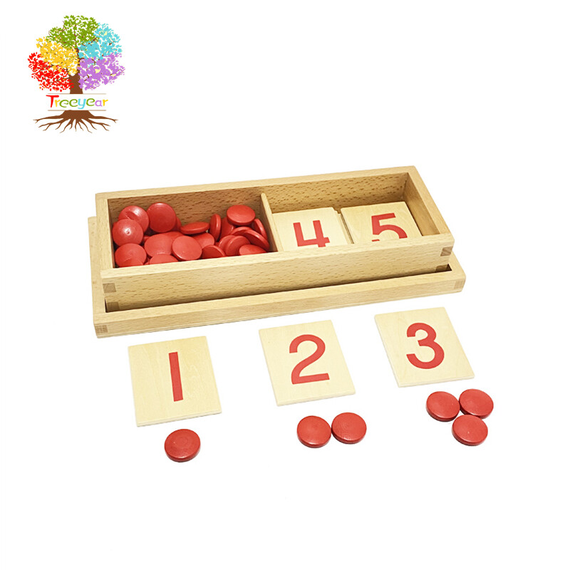Treeyear đồ chơi trẻ em thẻ & quầy montessori đồ chơi trẻ em giáo dục mầm non giáo dục mầm non