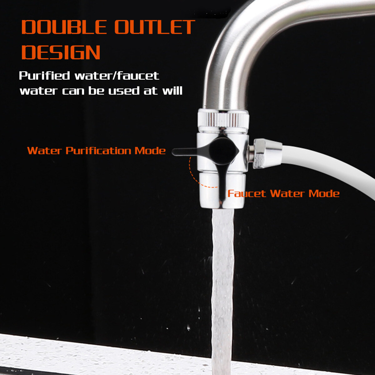 Generic Home Countertop Water Filter Dual Stage Filtration Kitchen Tap Ceramic Filter Dual Stage