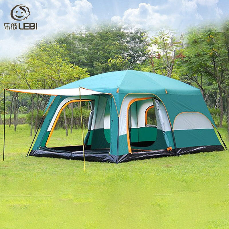 Family tent for 8-10 people, large space, two bedrooms and one living room