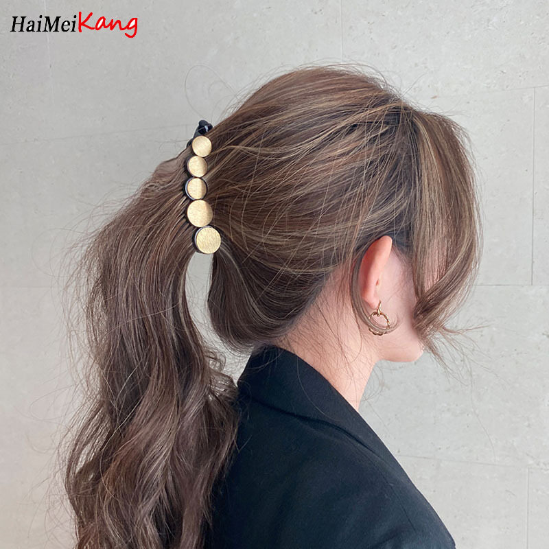 1Pc Hair Clip Korean Elegant Temperament Retro Back Head Large Grab Clip Curved Clip Hairpin Female Clip Headdress Shark Clip