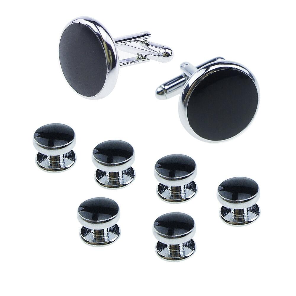 Mens Cufflinks and Studs Set for Tuxedo Shirts Business Wedding Party Cuff
