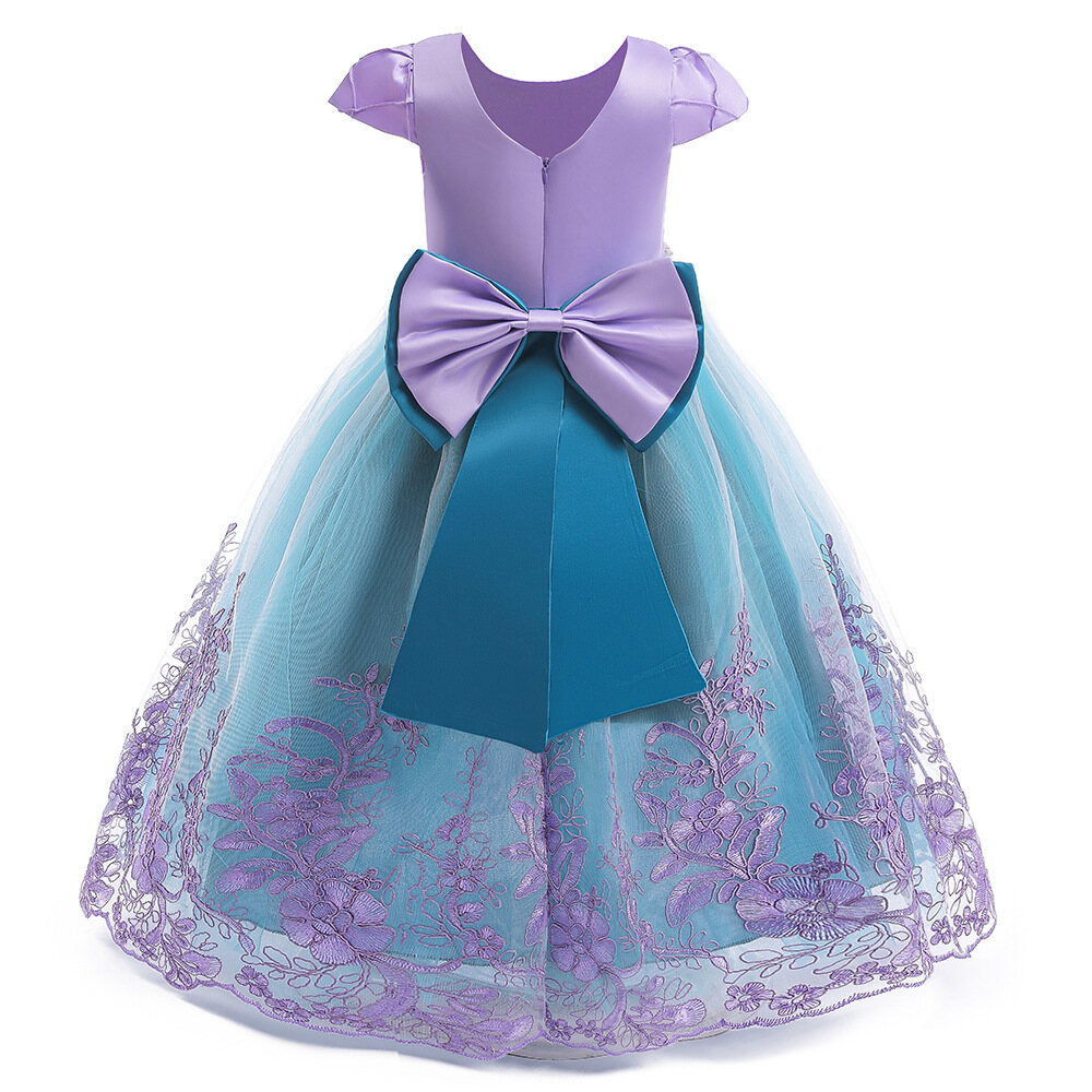 open lace back dress Disney Princess Ariel Little Girls French Terry Dress Toddler to Big Kid