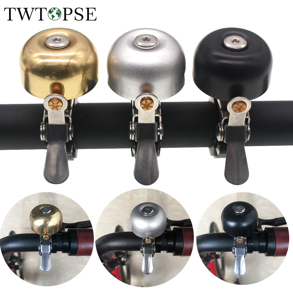 Twtopse chuông xe đạp xe đạp kim loại cổ điển cho brompton còi xe đạp gấp 3 sáu mươi pikes dahon birdy crius fnhon phụ tùng xe đạp
