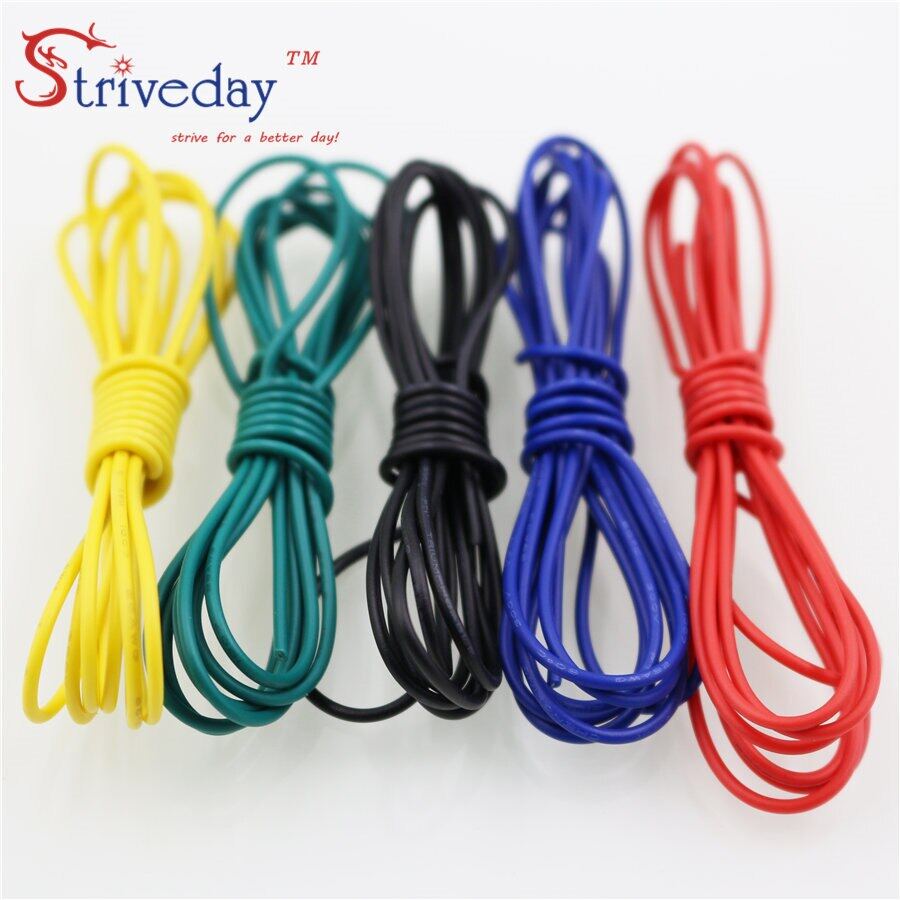 1 Mét/3.28ft Cáp UL 1007 18 AWG Dây Đồng Mạ Thiếc Dây Điện Dây Cáp Thiết Bị Dây